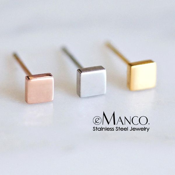 emanco simple stainless steel small stud earrings for women fashion square earrings for girls jewelry statement 3 colors y200323, Golden;silver
emanco simple stainless steel small stud earrings for women fashion square earrings for girls jewelry statement 3 colors y200323, Golden;silver