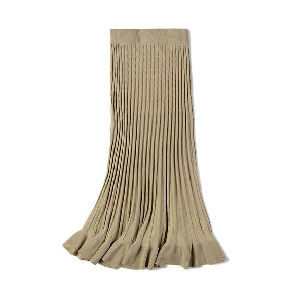2021 new vintage winter women thick sweater skirt elastic high waist pleated midi knitted a-line female solid elegant skirts czn6, Black
2021 new vintage winter women thick sweater skirt elastic high waist pleated midi knitted a-line female solid elegant skirts czn6, Black