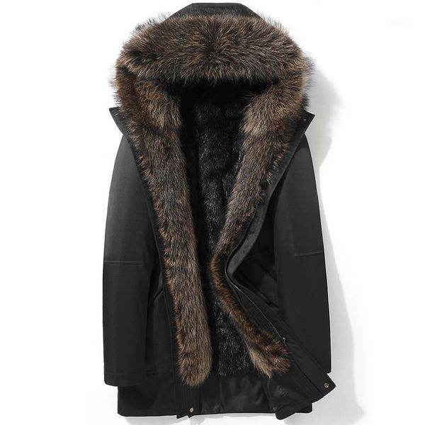 real fur coat winter jacket men luxury liner parka men raccoon fur collar warm long jackets plus size erkek mont 50181, Black
real fur coat winter jacket men luxury liner parka men raccoon fur collar warm long jackets plus size erkek mont 50181, Black