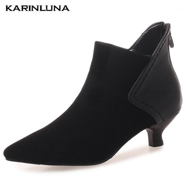 boots karin brand fashion women shoes offie ladies pointed toe patchwork flock zipper spike heels ankle female boots1, Black
boots karin brand fashion women shoes offie ladies pointed toe patchwork flock zipper spike heels ankle female boots1, Black