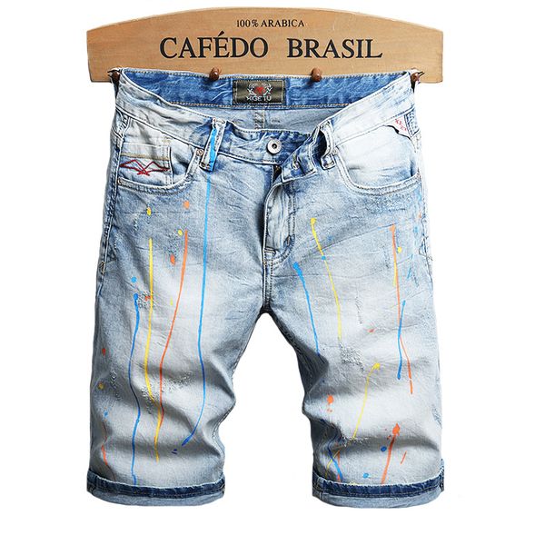 2021 new summer fashion light blue printed designer style denim shorts men elastic hip hop short homme h45f
2021 new summer fashion light blue printed designer style denim shorts men elastic hip hop short homme h45f