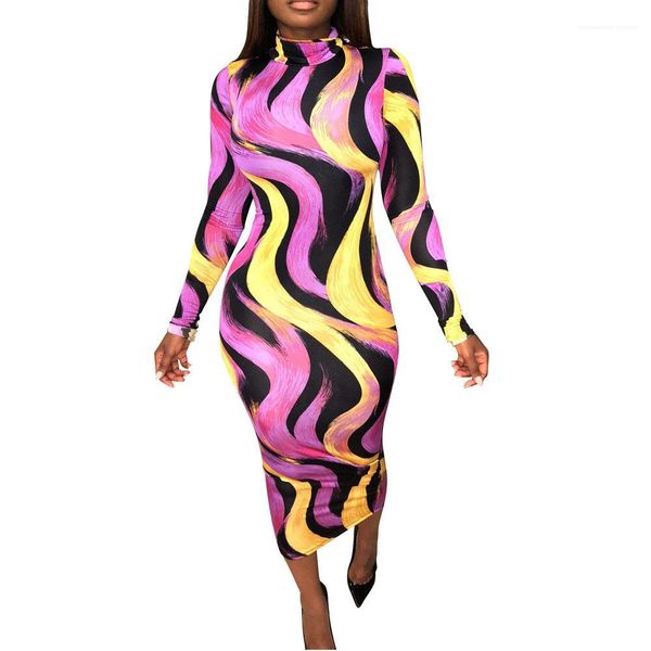 sleeve high neck contrast color slim fashion female clothing irregular print womens party dress autumn long, Black;gray
sleeve high neck contrast color slim fashion female clothing irregular print womens party dress autumn long, Black;gray