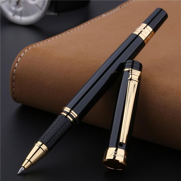 Pimio Picasso 917 Rollerball Pen Gold Clip Silver Student Teacher Business Roman Style