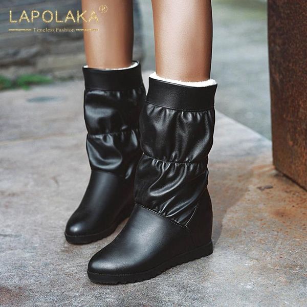 lapolaka 2021 large size 43 dropship elegant boots woman shoes warm plush cold winter waterproof snow boot ladies, Black
lapolaka 2021 large size 43 dropship elegant boots woman shoes warm plush cold winter waterproof snow boot ladies, Black