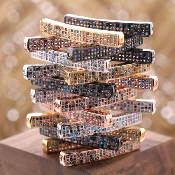 fast dispatch bracelet diy handmade micro pave charms multi color cz copper tube bar for jewelry making, Bronze;silver
fast dispatch bracelet diy handmade micro pave charms multi color cz copper tube bar for jewelry making, Bronze;silver
