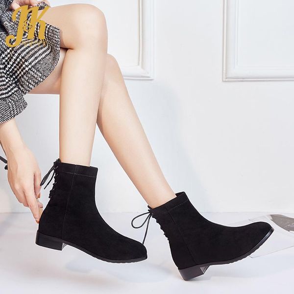 jk stretch flock ankle boots женские носки пинетки дамы низкие каблуки обувь женский крест связанные круглая ног туфли женская зима, Black
jk stretch flock ankle boots женские носки пинетки дамы низкие каблуки обувь женский крест связанные круглая ног туфли женская зима, Black