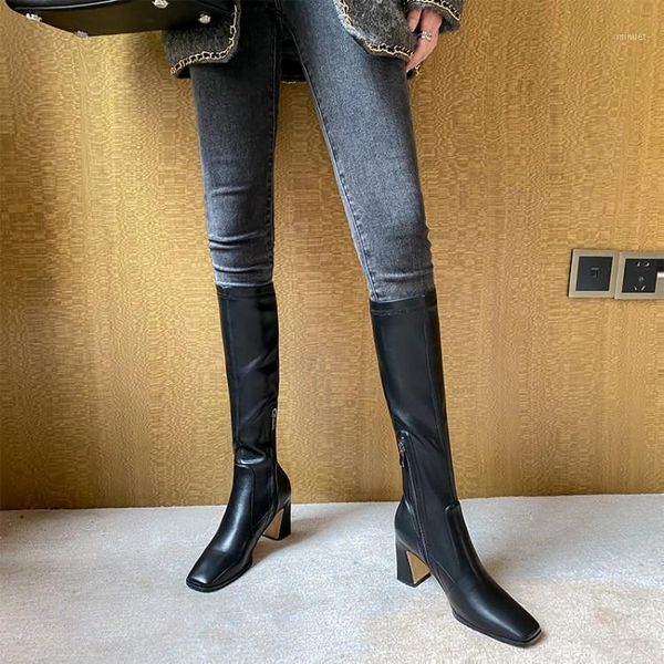 boots autumn and winter high knee heels thick elastic thin square head big size 41-43 knight1, Black
boots autumn and winter high knee heels thick elastic thin square head big size 41-43 knight1, Black
