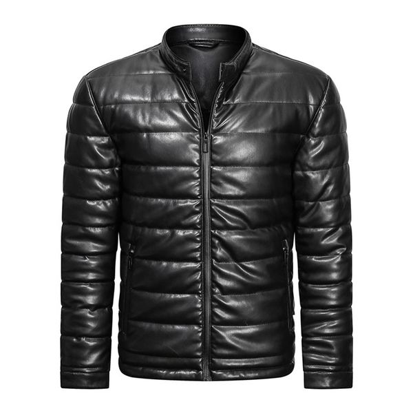 pu padding jacket for men men's pu leather jacket casual slim bomber jacket men warm parka mens winter jackets 211216, Black
pu padding jacket for men men's pu leather jacket casual slim bomber jacket men warm parka mens winter jackets 211216, Black