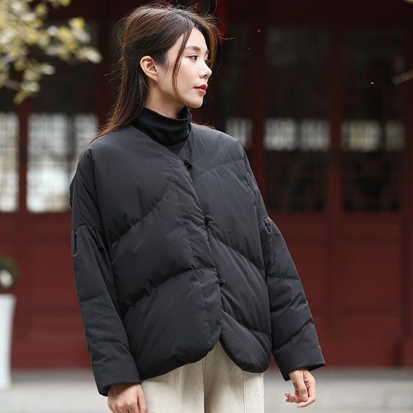 fairynatural 2021 new ladies vintage plate buckle fashion warm down coats autumn winter women casual long sleeve down jackets, Black
fairynatural 2021 new ladies vintage plate buckle fashion warm down coats autumn winter women casual long sleeve down jackets, Black