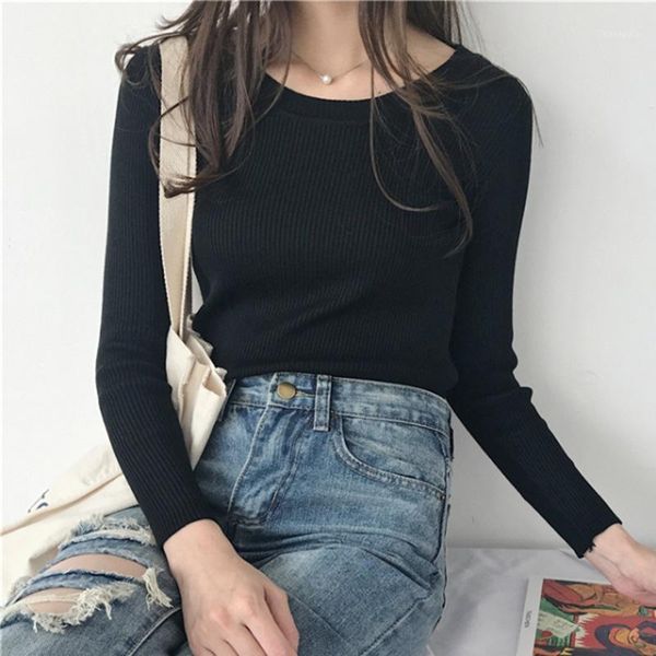 bottoming knitted sweater women casual slim pullover autumn winter thin o neck sweaters1, White;black
bottoming knitted sweater women casual slim pullover autumn winter thin o neck sweaters1, White;black