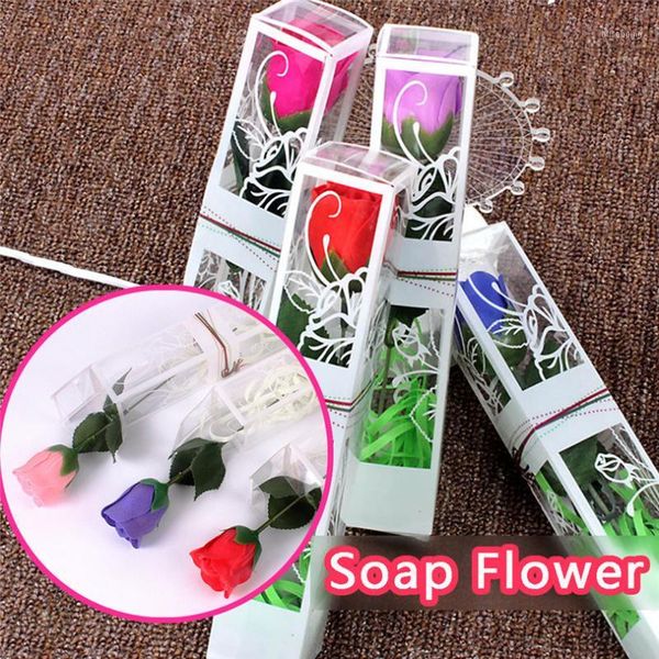 single rose soap flower floral bouquet gift box for valentine's day gift wedding party present artificial flowers #3d121
single rose soap flower floral bouquet gift box for valentine's day gift wedding party present artificial flowers #3d121
