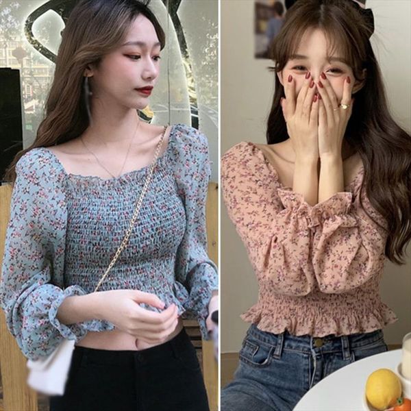 summer pleated floral print chiffon blouses casual puff sleeve square collar shirts drop shipping good quality, White
summer pleated floral print chiffon blouses casual puff sleeve square collar shirts drop shipping good quality, White