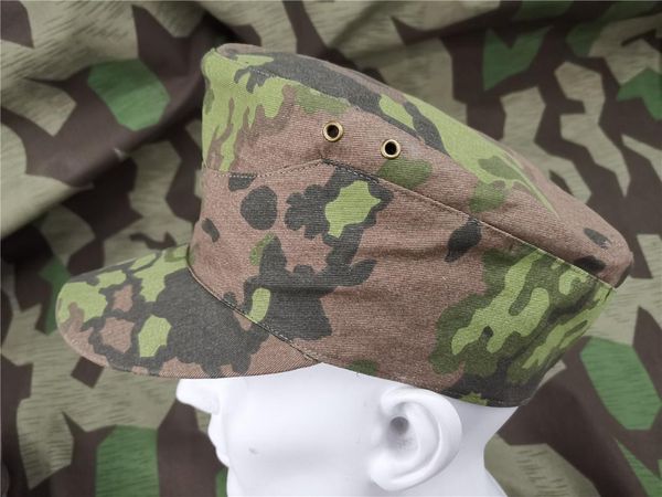 wide brim hats e.m.d german .m43 hat . camouflage 1, Blue;gray