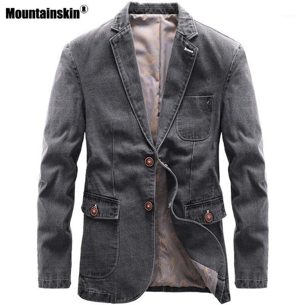 mountainskin men's casual suits 2020 new fashion men thin denim suits autumn spring slim fit pockets cowboy jackets male mt0451, White;black
mountainskin men's casual suits 2020 new fashion men thin denim suits autumn spring slim fit pockets cowboy jackets male mt0451, White;black