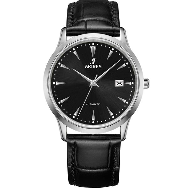 men automatic watches miyota 9015 self winding mechanical wristwatch 39mm business sapphire crystal calendar clock reloj hombre b1205, Slivery;brown
men automatic watches miyota 9015 self winding mechanical wristwatch 39mm business sapphire crystal calendar clock reloj hombre b1205, Slivery;brown