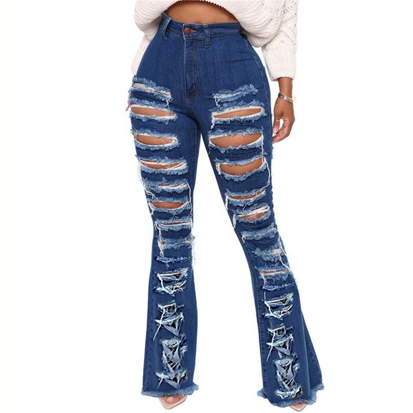 blue high waist ripped flare jeans with tassel 2021 streetwear womens trousers bell bottoms skinny hole denim pants
blue high waist ripped flare jeans with tassel 2021 streetwear womens trousers bell bottoms skinny hole denim pants