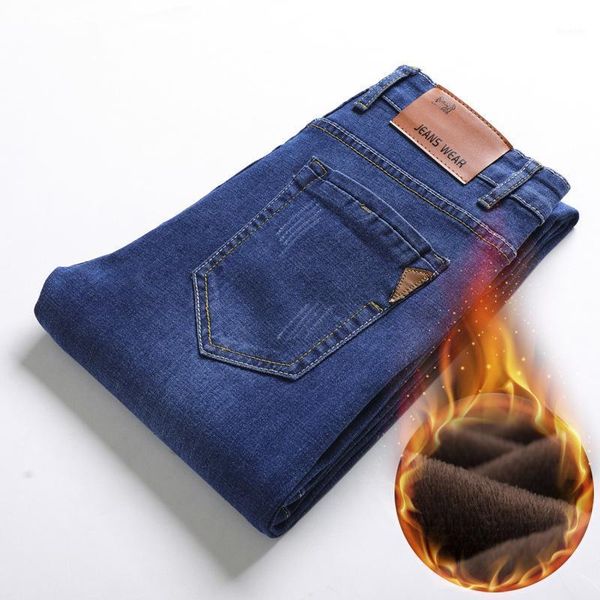 winter thermal warm flannel stretch jeans mens winter quality fleece pants men straight flocking trousers jean male1, Blue
winter thermal warm flannel stretch jeans mens winter quality fleece pants men straight flocking trousers jean male1, Blue