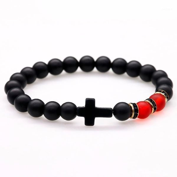 powerful mens gift 8mm black matte onyx rock stone beads with crossed fitness fit red matte beads bracelets yoga women men1
powerful mens gift 8mm black matte onyx rock stone beads with crossed fitness fit red matte beads bracelets yoga women men1