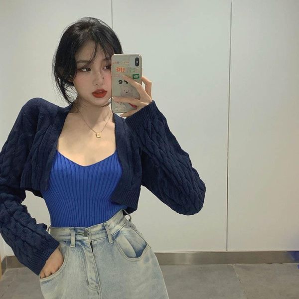 faux 2 pieces set patchwork sweater women crop knitted jumper slim fit girl pull femme jersey mujer kg-391, White;black
faux 2 pieces set patchwork sweater women crop knitted jumper slim fit girl pull femme jersey mujer kg-391, White;black