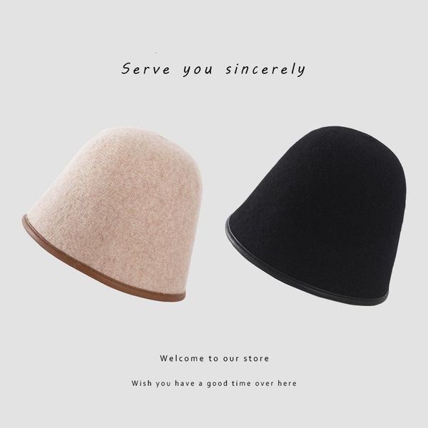 wide brim hats warm winter autumn fashion woolen cloth buket caps korean style lady female solid color elegant vintage knitted headwear, Blue;gray
wide brim hats warm winter autumn fashion woolen cloth buket caps korean style lady female solid color elegant vintage knitted headwear, Blue;gray