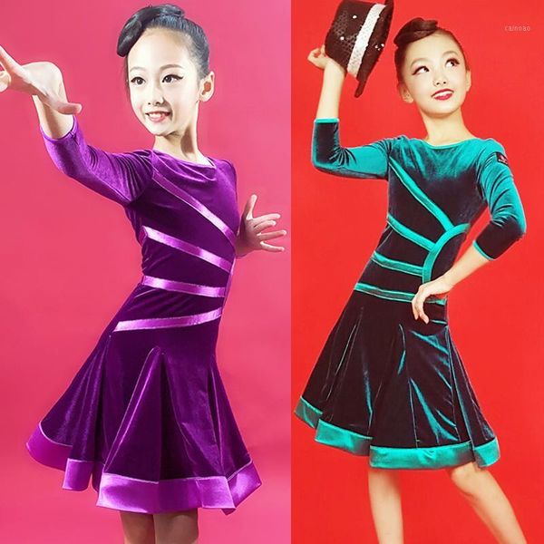 children's velvet long-sleeved latin dance dress for girls practice clothes autumn kids ballroom cha cha samba dancewear dl53961, Black;red
children's velvet long-sleeved latin dance dress for girls practice clothes autumn kids ballroom cha cha samba dancewear dl53961, Black;red
