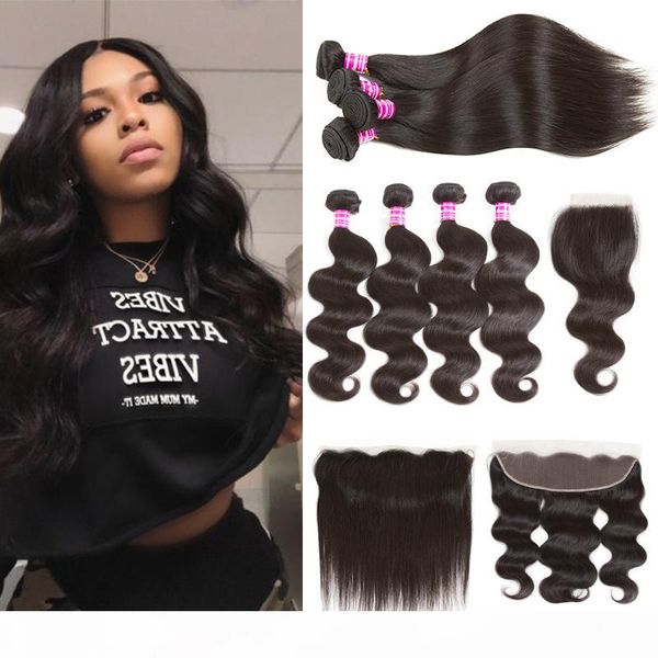 8a straight hair bundles with closure unprocessed brazilian virgin hair bundles with frontal water wave human hair wefts extensions, Black
8a straight hair bundles with closure unprocessed brazilian virgin hair bundles with frontal water wave human hair wefts extensions, Black