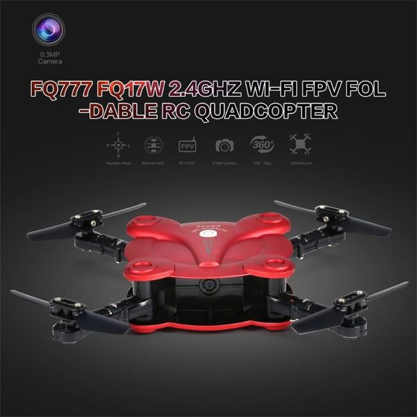 fq777 fq17w 2.4g 6 axis gyro mini drone wi-fi fpv foldable rtf rc quadcopter with 0.3mp camera altitude hold headless mode
fq777 fq17w 2.4g 6 axis gyro mini drone wi-fi fpv foldable rtf rc quadcopter with 0.3mp camera altitude hold headless mode