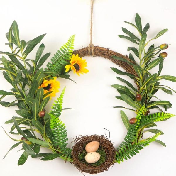 decorative flowers & wreaths christmas wreath hawaii party artificial natural rattan with eggs nest olive wall decor farmhouse decorations1
decorative flowers & wreaths christmas wreath hawaii party artificial natural rattan with eggs nest olive wall decor farmhouse decorations1