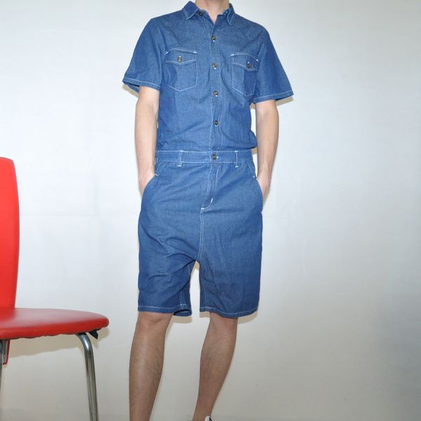 denim one-piece shorts summer fashion men's one-piece clothes short sleeve suit korean version fashion slim casual personality, Black
denim one-piece shorts summer fashion men's one-piece clothes short sleeve suit korean version fashion slim casual personality, Black