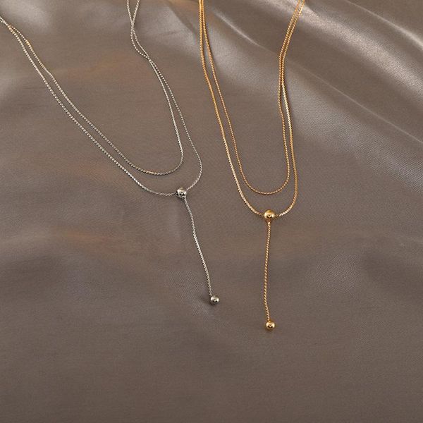 chokers korea classic simple style elegant ladies double layer choker long chain tassels necklace for women girls fashion jewelry, Golden;silver
chokers korea classic simple style elegant ladies double layer choker long chain tassels necklace for women girls fashion jewelry, Golden;silver
