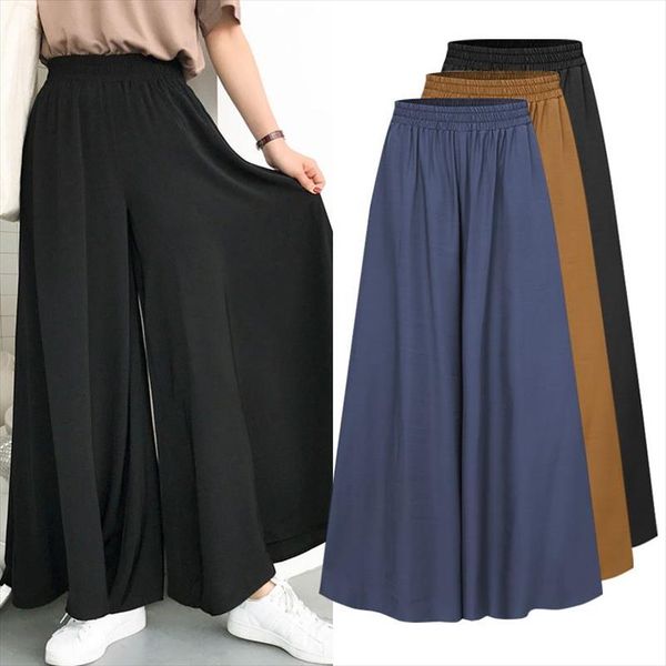 women elastic waist trousers casual summer loose solid pantalon palazzo 2020 ladies wide leg pants capris plus size 5xl, Black;white
women elastic waist trousers casual summer loose solid pantalon palazzo 2020 ladies wide leg pants capris plus size 5xl, Black;white