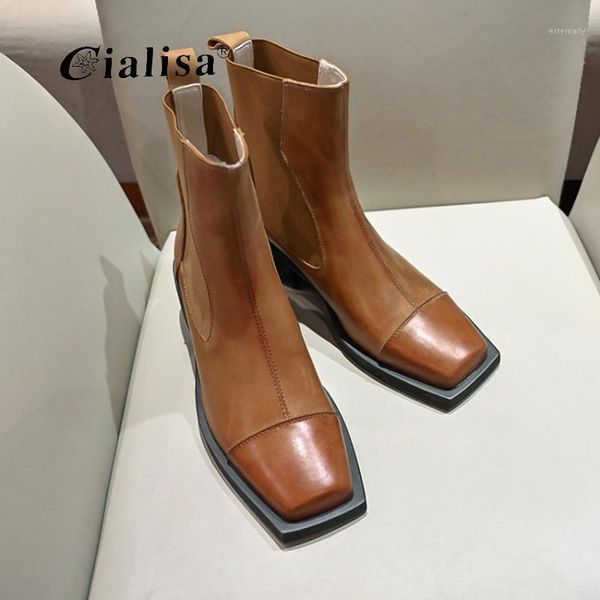 boots cialisa shoes fashion design chunky heel boot 2021 elastic genuine leather square toe ankle for women1, Black
boots cialisa shoes fashion design chunky heel boot 2021 elastic genuine leather square toe ankle for women1, Black