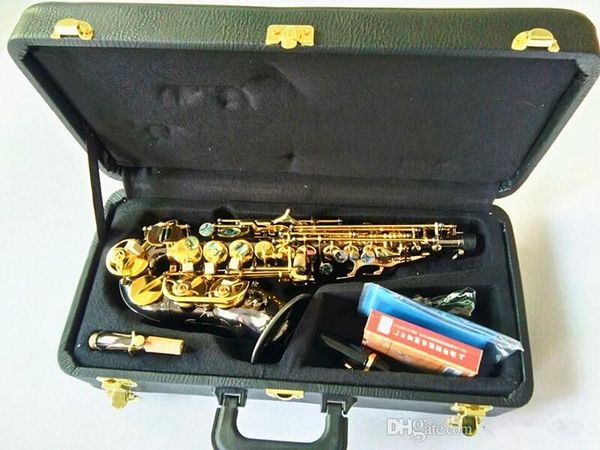 new curved soprano saxophone bb black nickel plating brass sax professional mouthpiece patches pads reeds
new curved soprano saxophone bb black nickel plating brass sax professional mouthpiece patches pads reeds