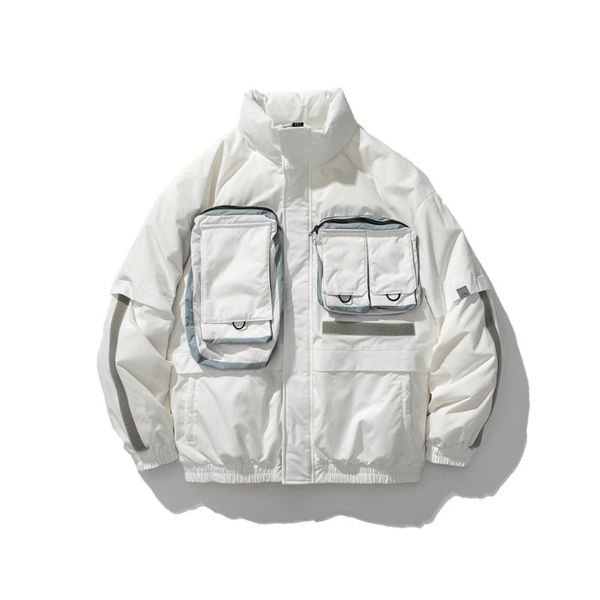 winter jacket men's down jacket japanese original chest three-dimensional large pocket stand-up collar jacket down pike trend puffer, Black
winter jacket men's down jacket japanese original chest three-dimensional large pocket stand-up collar jacket down pike trend puffer, Black