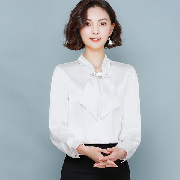 blusa cetim de manga comprida e celmia elegante gola alta camisa feminina gravata borboleta solta casual blusas femininas 5gkr, White
blusa cetim de manga comprida e celmia elegante gola alta camisa feminina gravata borboleta solta casual blusas femininas 5gkr, White