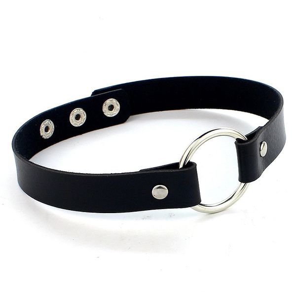 new fashion women men cool punk goth black round-shape leather collar choker necklace jewelry accessories
new fashion women men cool punk goth black round-shape leather collar choker necklace jewelry accessories