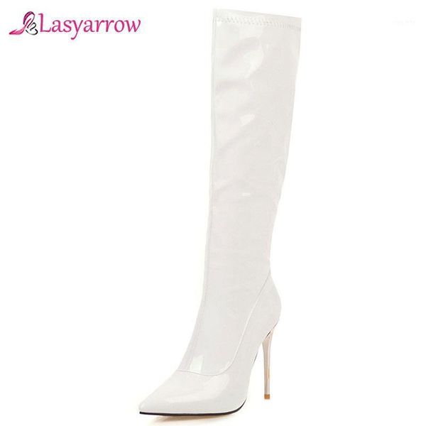 lasyarrow winter knee high boots women patent leather thin heel tall boots zipper extreme high heel shoes lady autumn shoes1, Black
lasyarrow winter knee high boots women patent leather thin heel tall boots zipper extreme high heel shoes lady autumn shoes1, Black