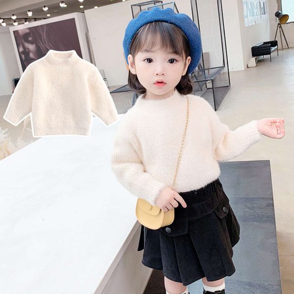 winter children's baby new mink plaid 2020 round neck pullover girls' sweater 2skis83ga6lj, Blue 
winter children's baby new mink plaid 2020 round neck pullover girls' sweater 2skis83ga6lj, Blue