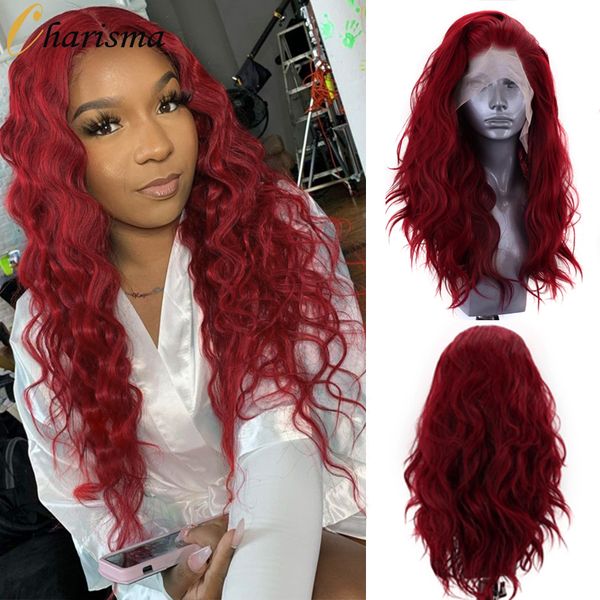 costume accessories long wavy hair red synthetic lace front wig with middle part wigs high temperature fiber glueless wigs for women, Silver
costume accessories long wavy hair red synthetic lace front wig with middle part wigs high temperature fiber glueless wigs for women, Silver