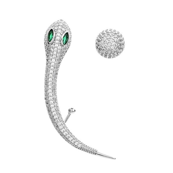 fashion temperament serpentine micro inlaid zircon asymmetric earrings women / girls wedding party jewelry earrings, Golden;silver
fashion temperament serpentine micro inlaid zircon asymmetric earrings women / girls wedding party jewelry earrings, Golden;silver