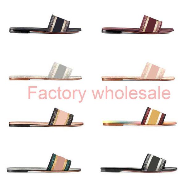 women dway slide slipper designer flat embroidered cotton upper leather sole printed sandals flat flip flops beach causal slipper with box, Black
women dway slide slipper designer flat embroidered cotton upper leather sole printed sandals flat flip flops beach causal slipper with box, Black