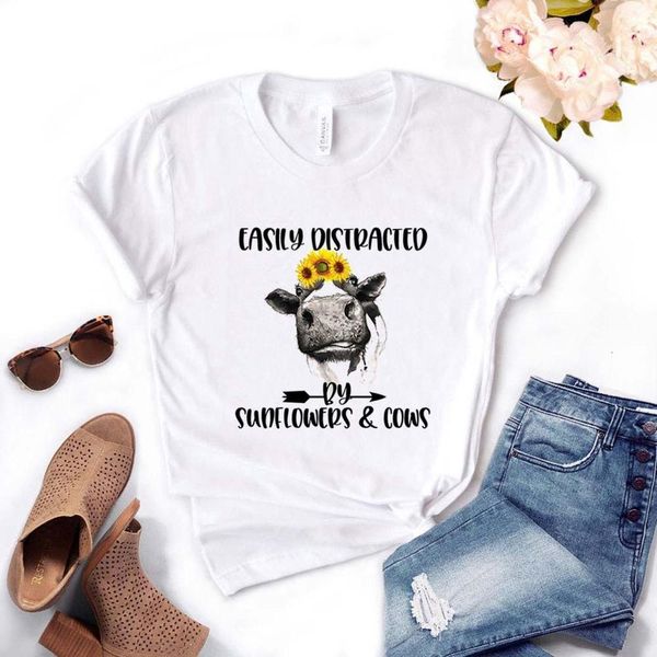 women t shirt sunflowers cow print tshirt women short sleeve o neck loose t-shirt ladies causal tee shirt clothes, White
women t shirt sunflowers cow print tshirt women short sleeve o neck loose t-shirt ladies causal tee shirt clothes, White