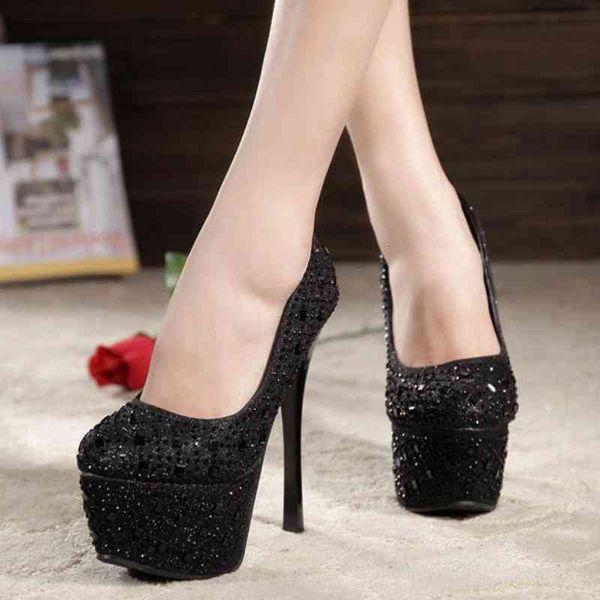 shoes 16cm dress high heels fashion party women platform(6.5cm) shallow supper bling solid club wedding pumps female shoes1, Black
shoes 16cm dress high heels fashion party women platform(6.5cm) shallow supper bling solid club wedding pumps female shoes1, Black