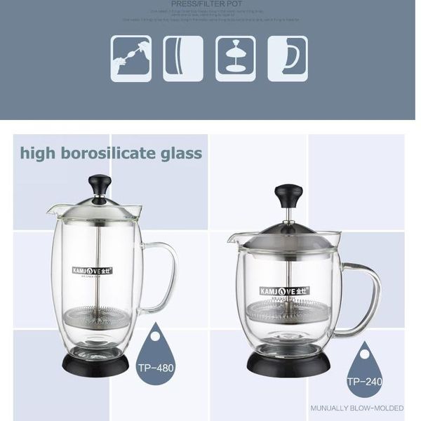kamjove method pressure pot french presses tea pot heat resistant glass tea set flower tea double layer pot cup sqcxkw
kamjove method pressure pot french presses tea pot heat resistant glass tea set flower tea double layer pot cup sqcxkw