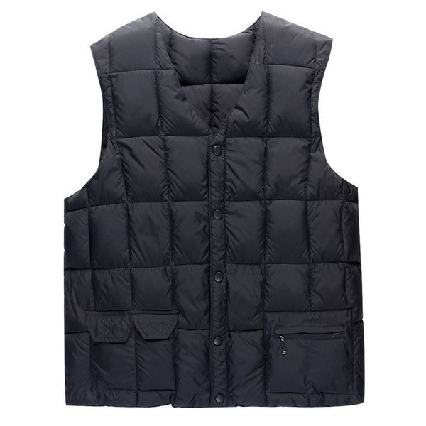 old autumn and winter father down large size cotton middle aged men's vest, Black;white
old autumn and winter father down large size cotton middle aged men's vest, Black;white