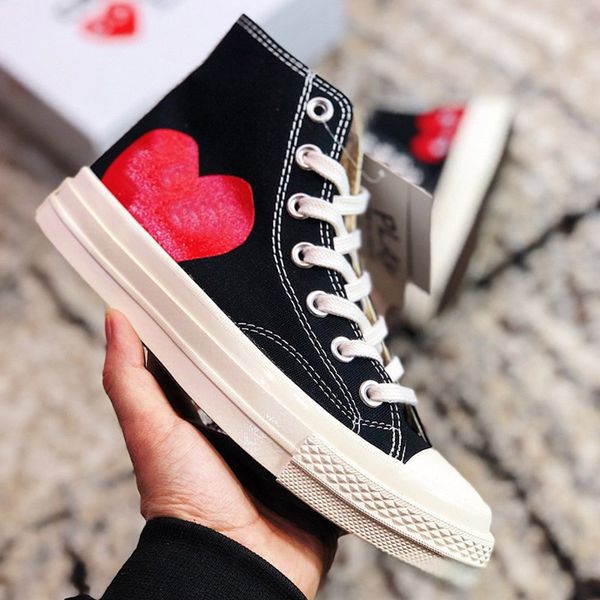 2021 chuck 70 big eyes play 1970s multi heart 70s hi canvas shoes fashion jointly name skateboard trainers casual sports sneakers, Black
2021 chuck 70 big eyes play 1970s multi heart 70s hi canvas shoes fashion jointly name skateboard trainers casual sports sneakers, Black