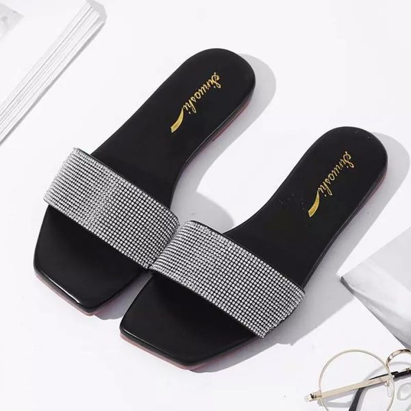 non-slip women slippers summer flip-flops peep toe female beach shoes casual flats sandals rhinestone outdoor lady home footwear #kl72, Black
non-slip women slippers summer flip-flops peep toe female beach shoes casual flats sandals rhinestone outdoor lady home footwear #kl72, Black