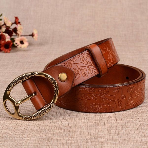women's pin buckle belt pure cow leather women's belt korean versatile decorative wide round buckle belt, Black;brown
women's pin buckle belt pure cow leather women's belt korean versatile decorative wide round buckle belt, Black;brown