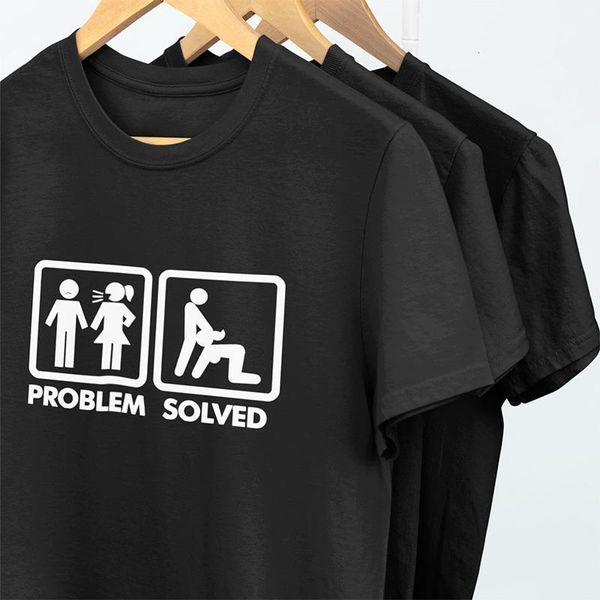 problem solved t shirt humor spoof inspired design short sleeved 100%cotton breathable o-neck fashion men tshirt eu size, White;black
problem solved t shirt humor spoof inspired design short sleeved 100%cotton breathable o-neck fashion men tshirt eu size, White;black