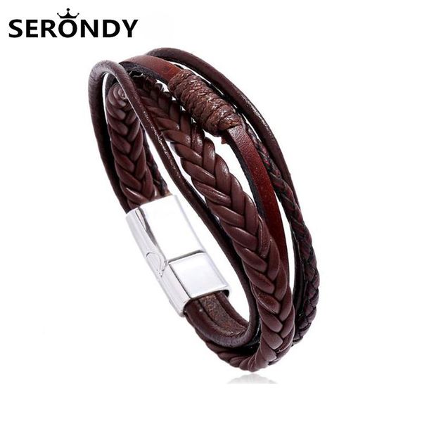 leather bracelets punk alloy multilayer braided rope bracelet for women men gift 2020 trendy genuine jewelry accessories sl10659, Golden;silver
leather bracelets punk alloy multilayer braided rope bracelet for women men gift 2020 trendy genuine jewelry accessories sl10659, Golden;silver